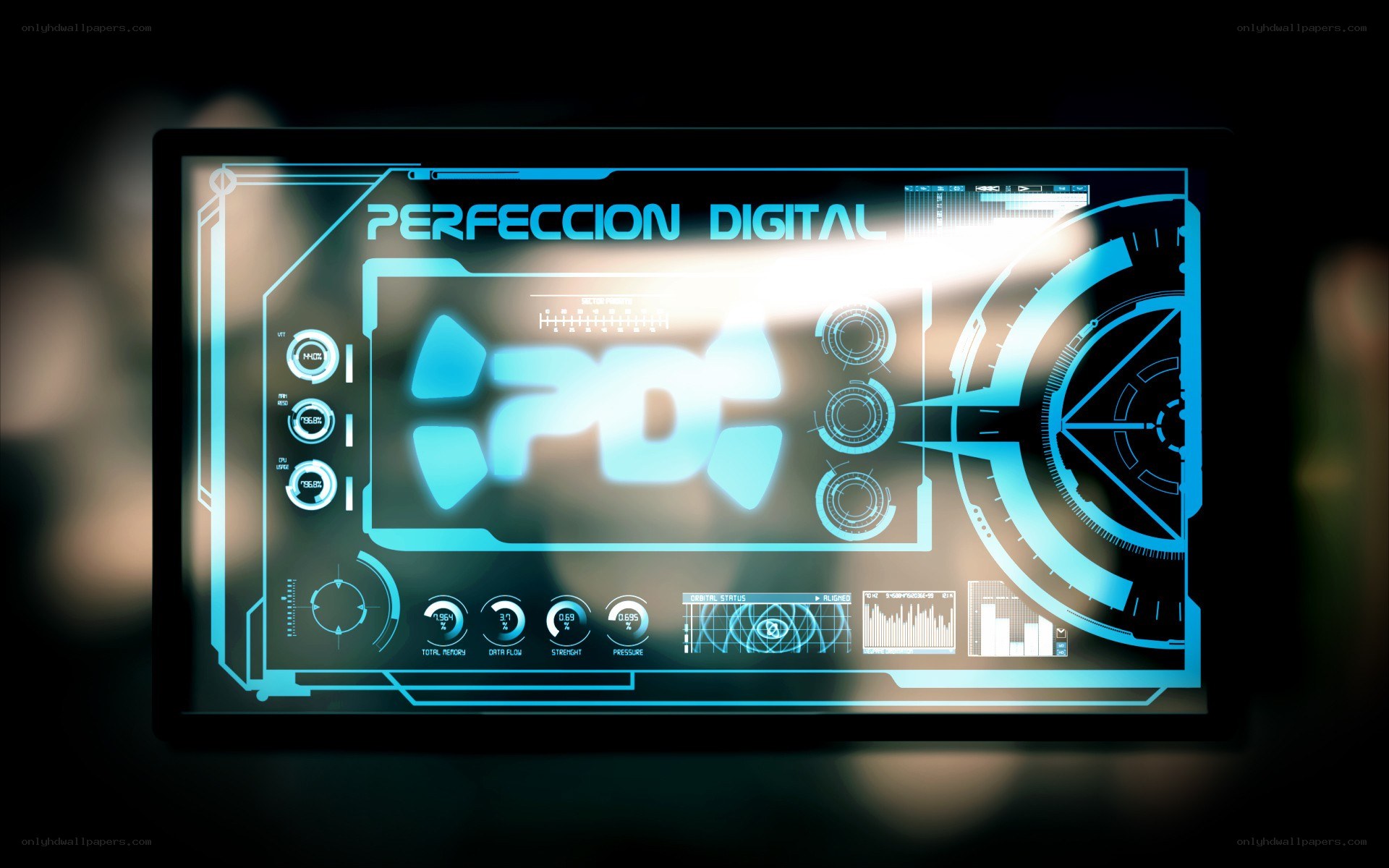 futuristic digital interface