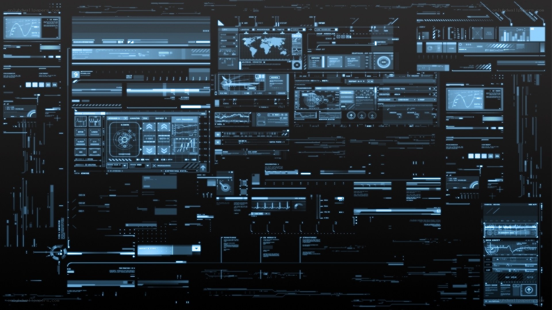 futuristic digital interface dashboard