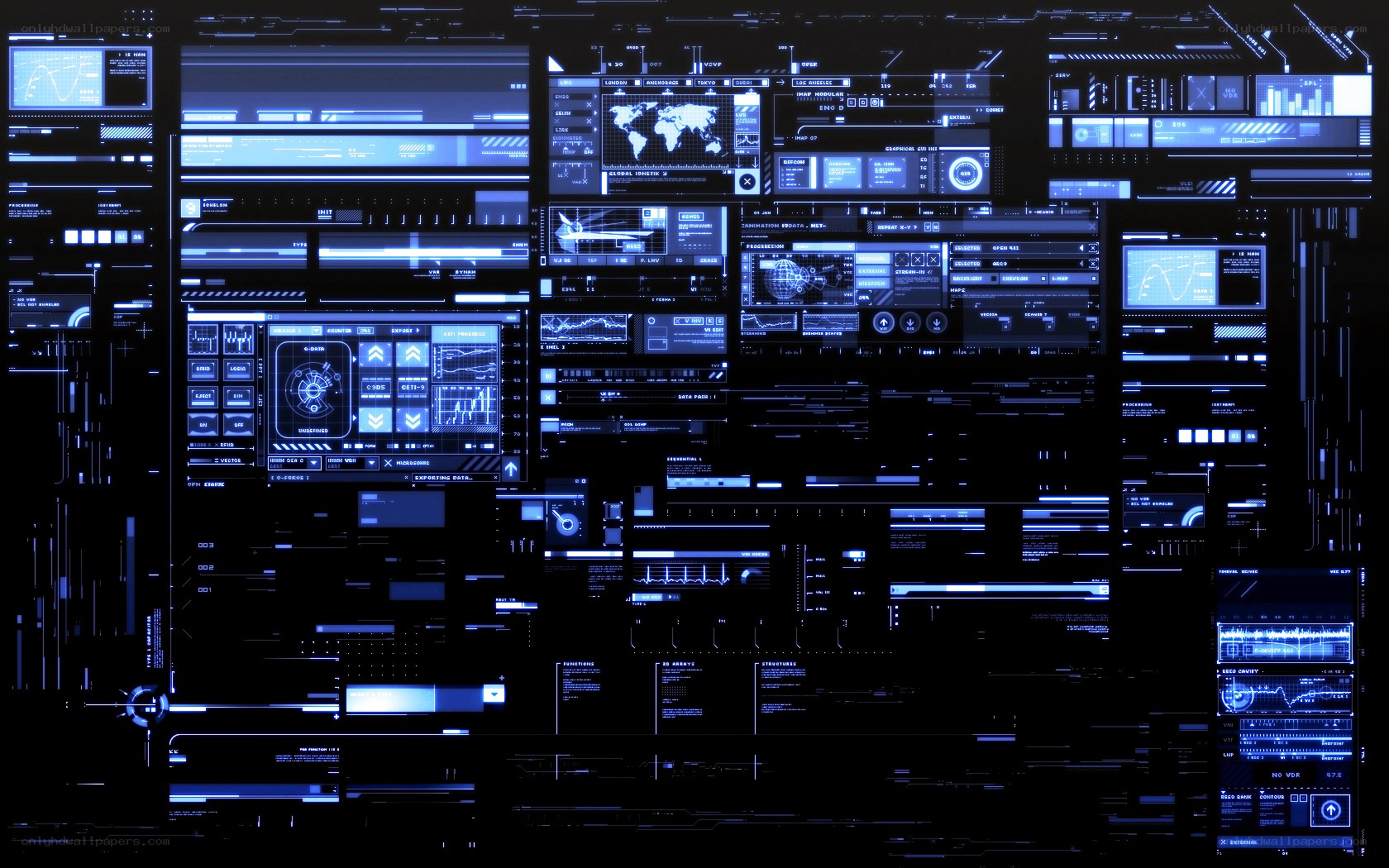 futuristic digital interface dashboard