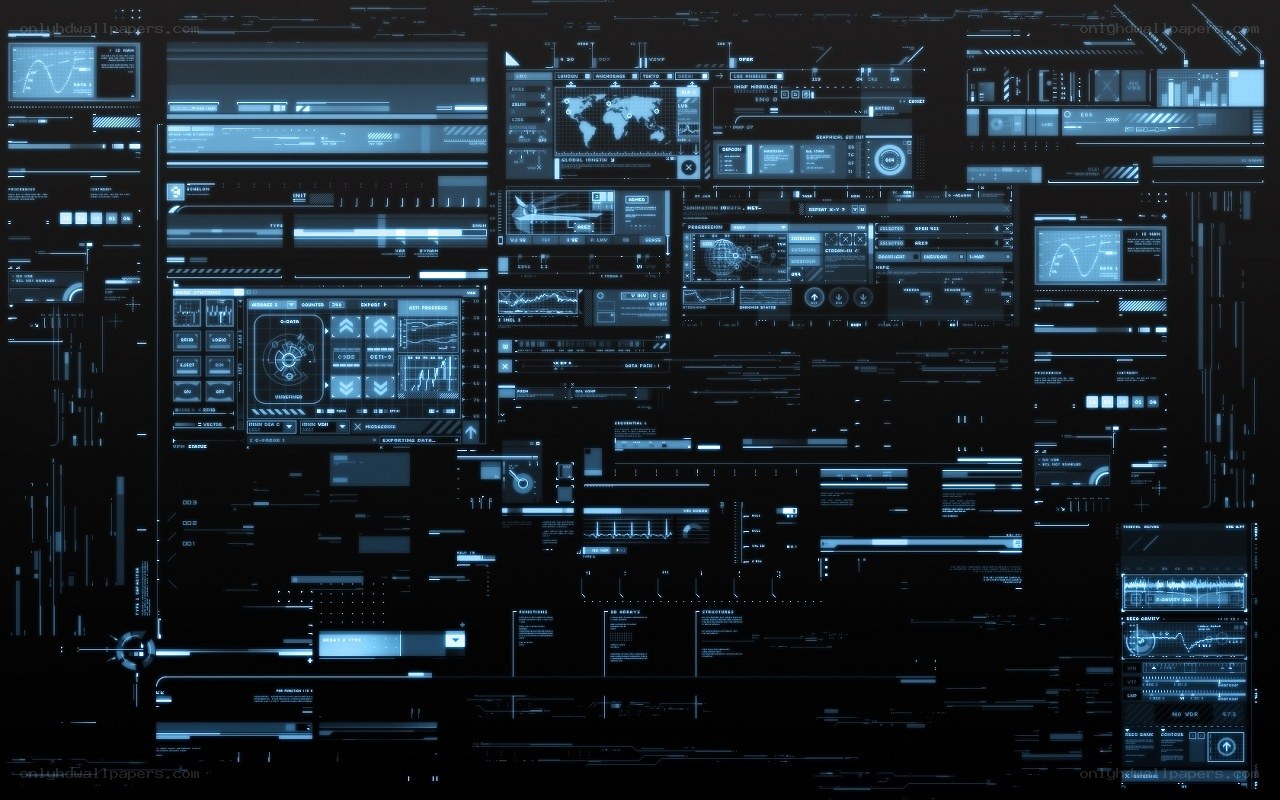 futuristic digital interface dashboard