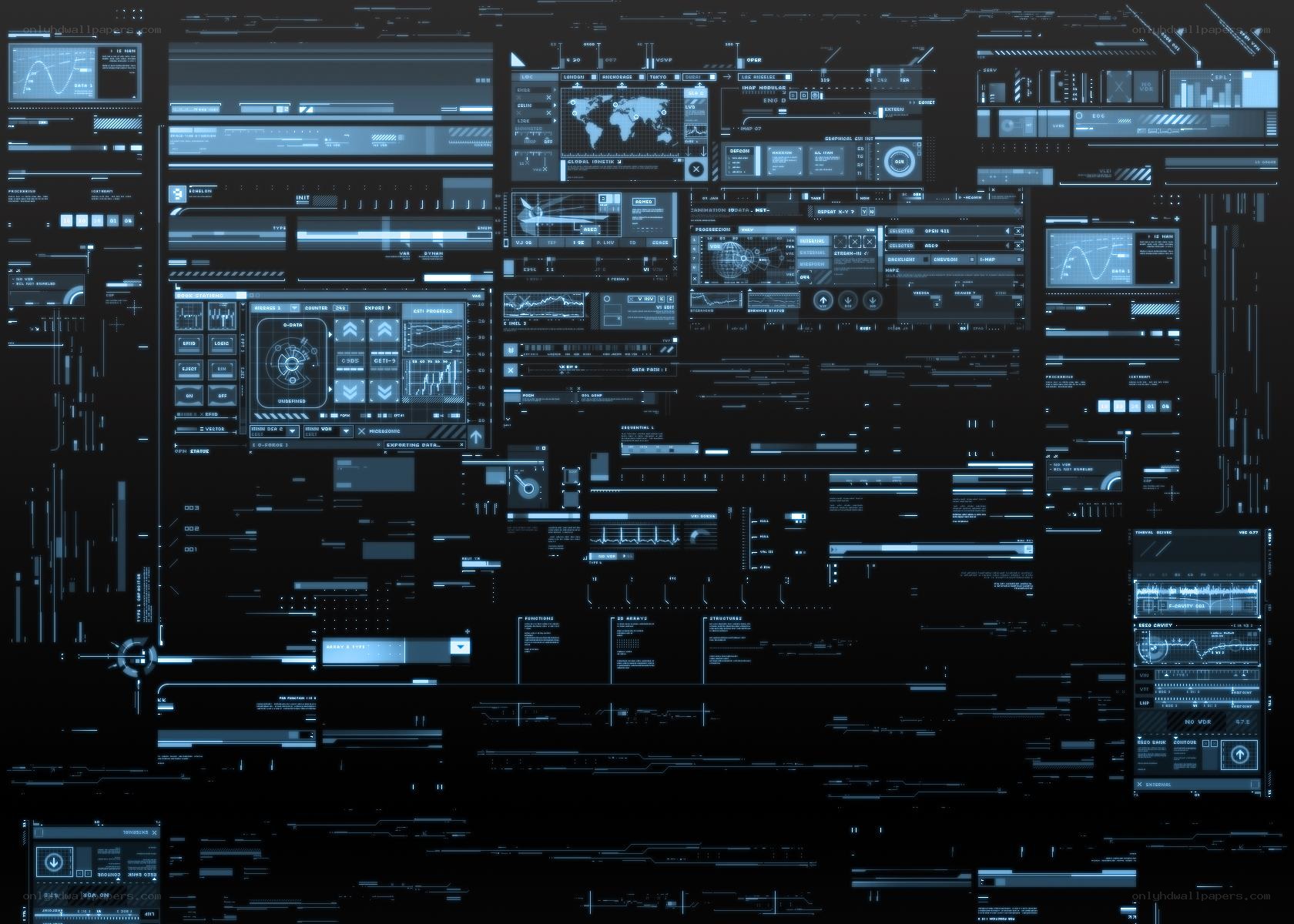 futuristic digital interface dashboard