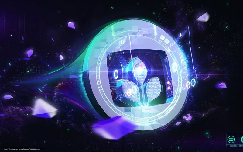 Futuristic Digital Interface — Purple