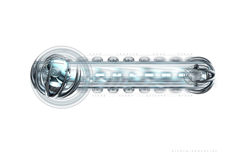 Futuristic Digital Interface — Silver