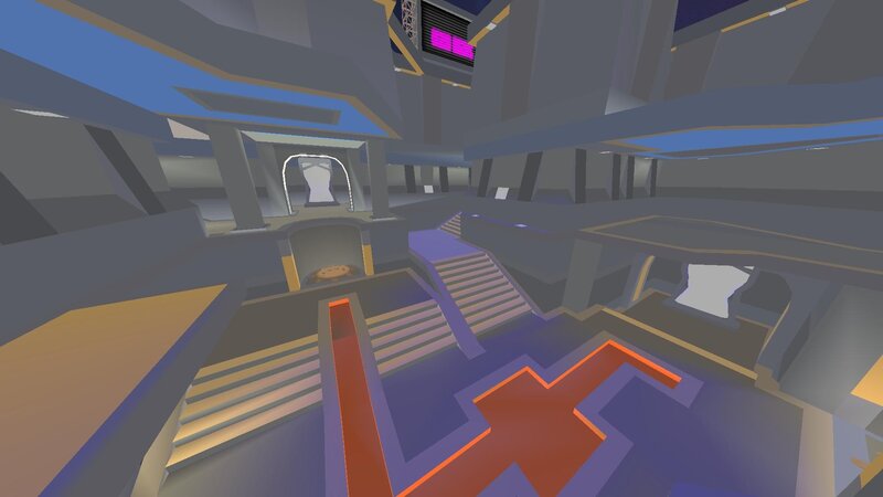futuristic digital interior