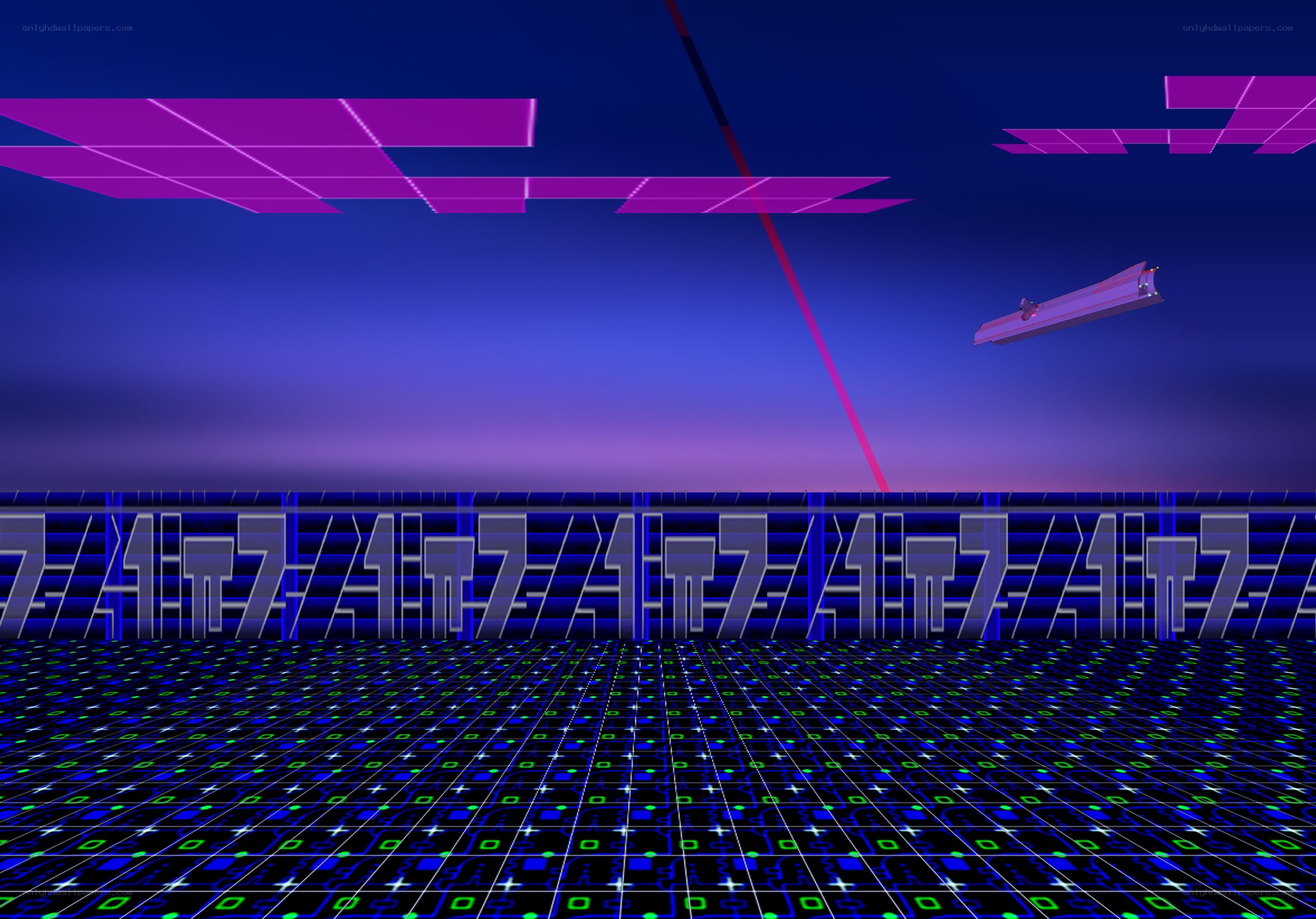 futuristic digital landscape