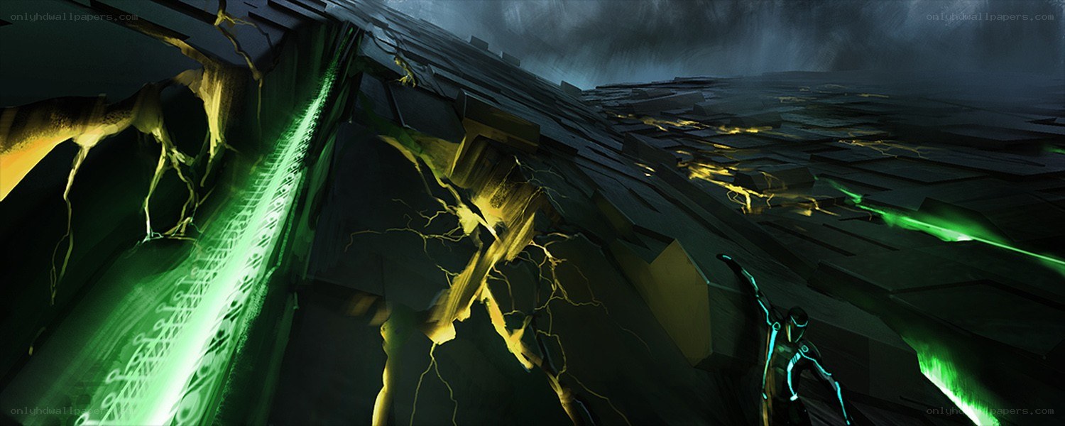 futuristic digital landscape