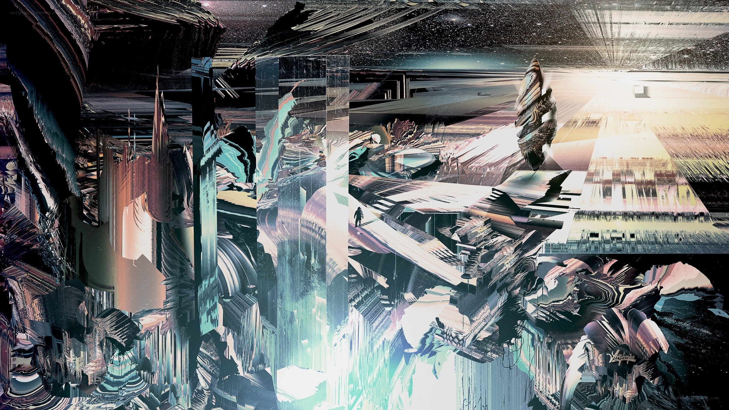 futuristic digital landscape