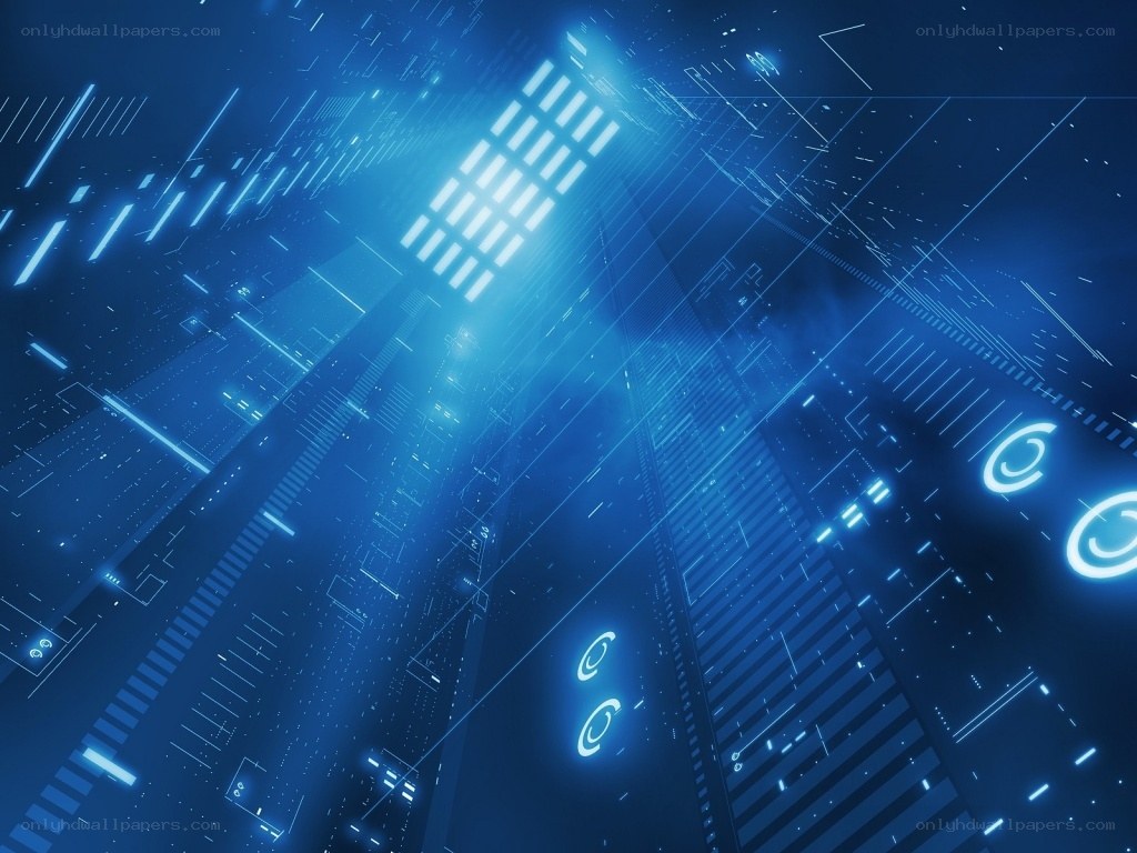 futuristic digital network