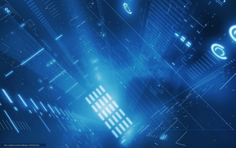 futuristic digital network
