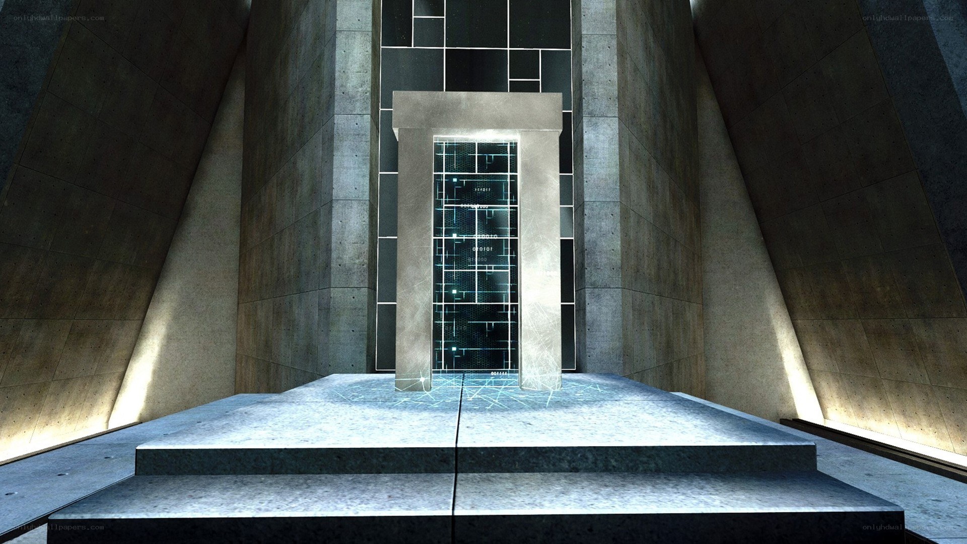 futuristic digital portal