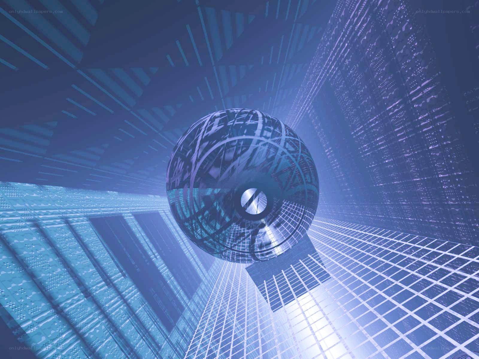 futuristic digital sphere