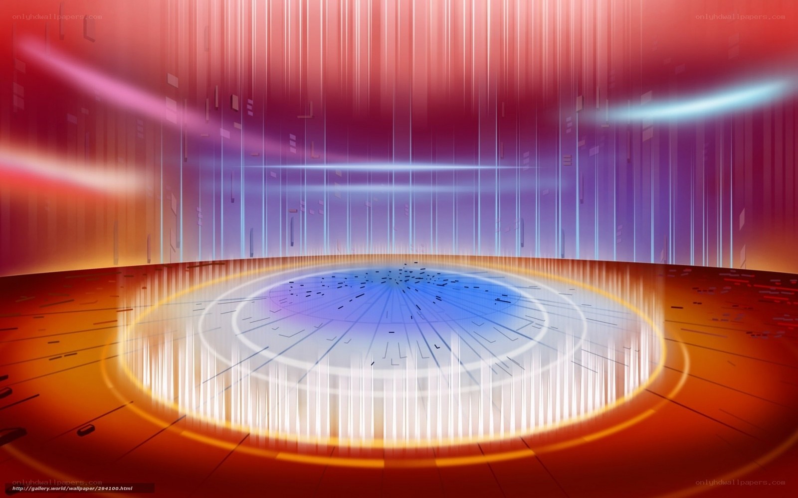 futuristic digital stage