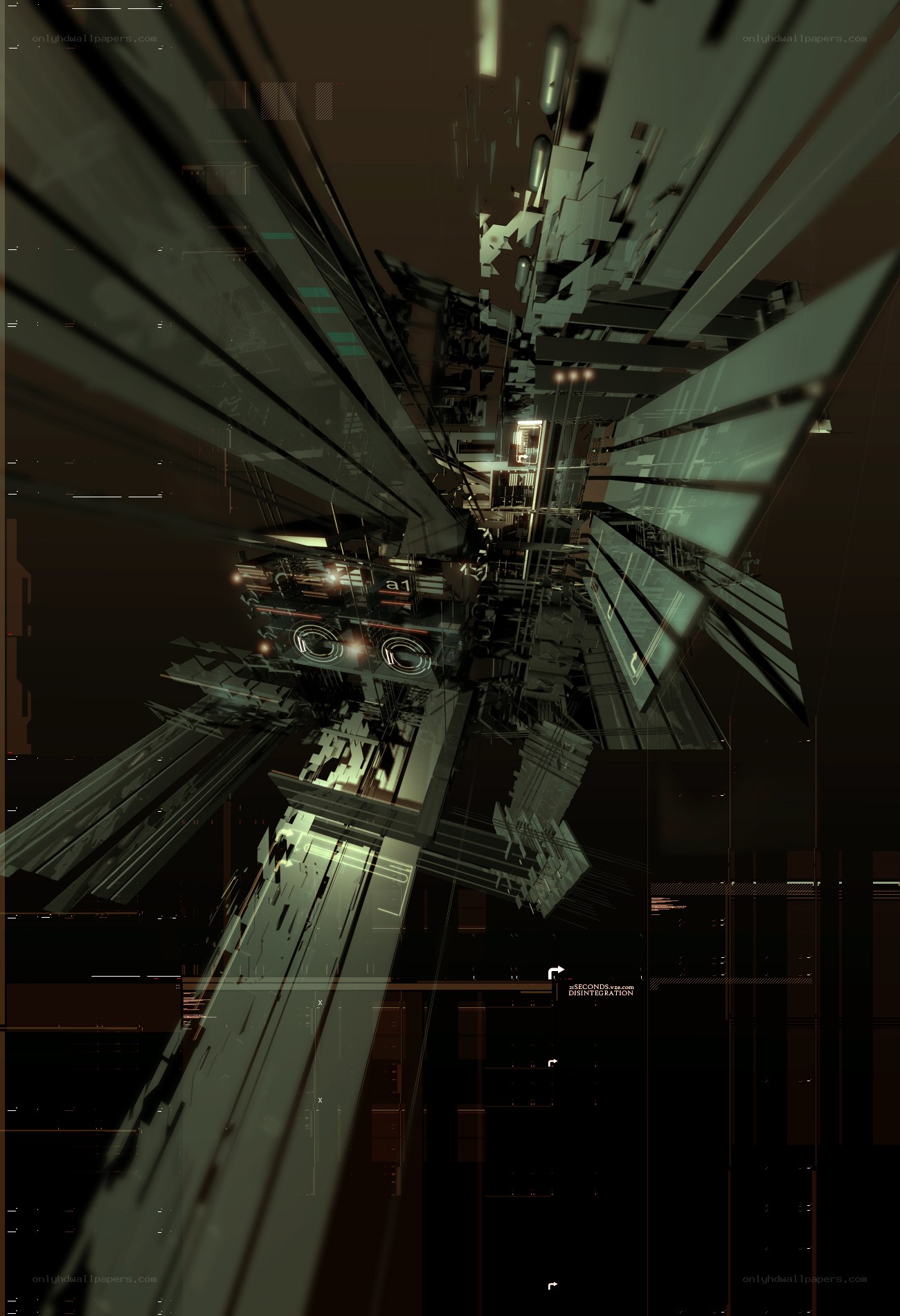 futuristic digital structure