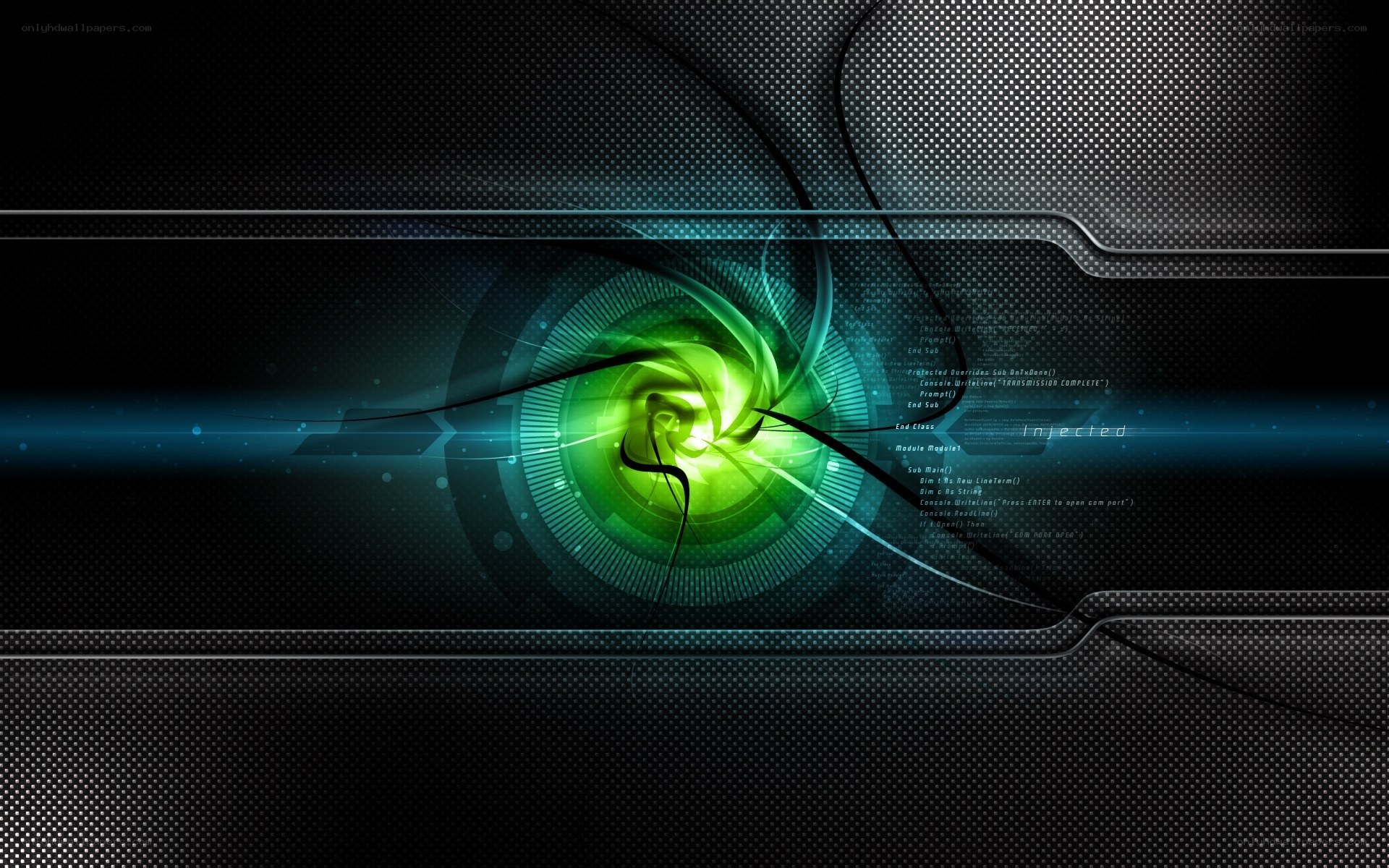 futuristic digital tunnel
