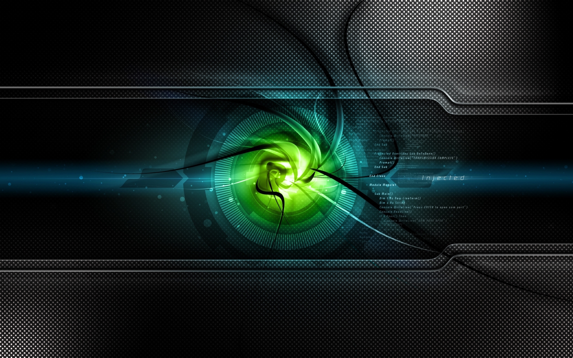 futuristic digital tunnel