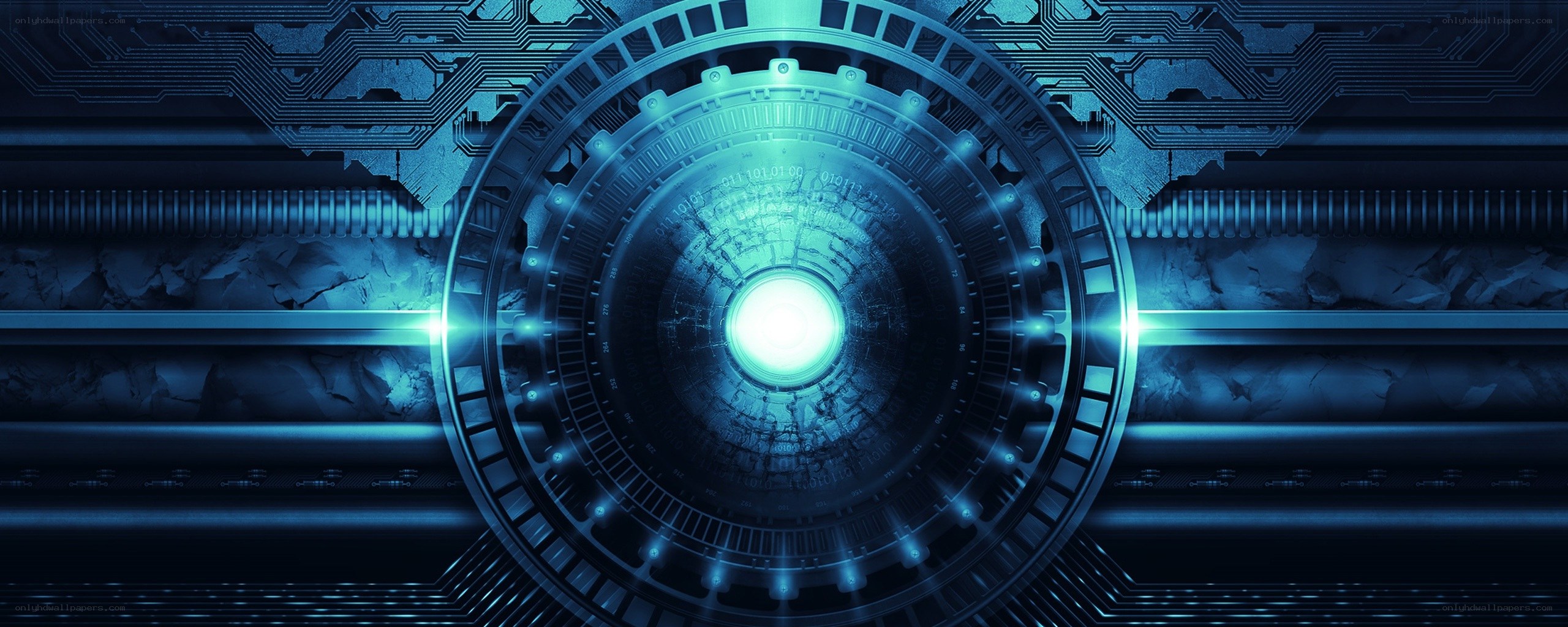 futuristic digital tunnel