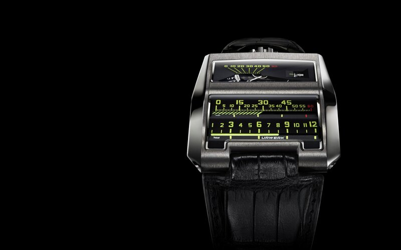 futuristic digital watch