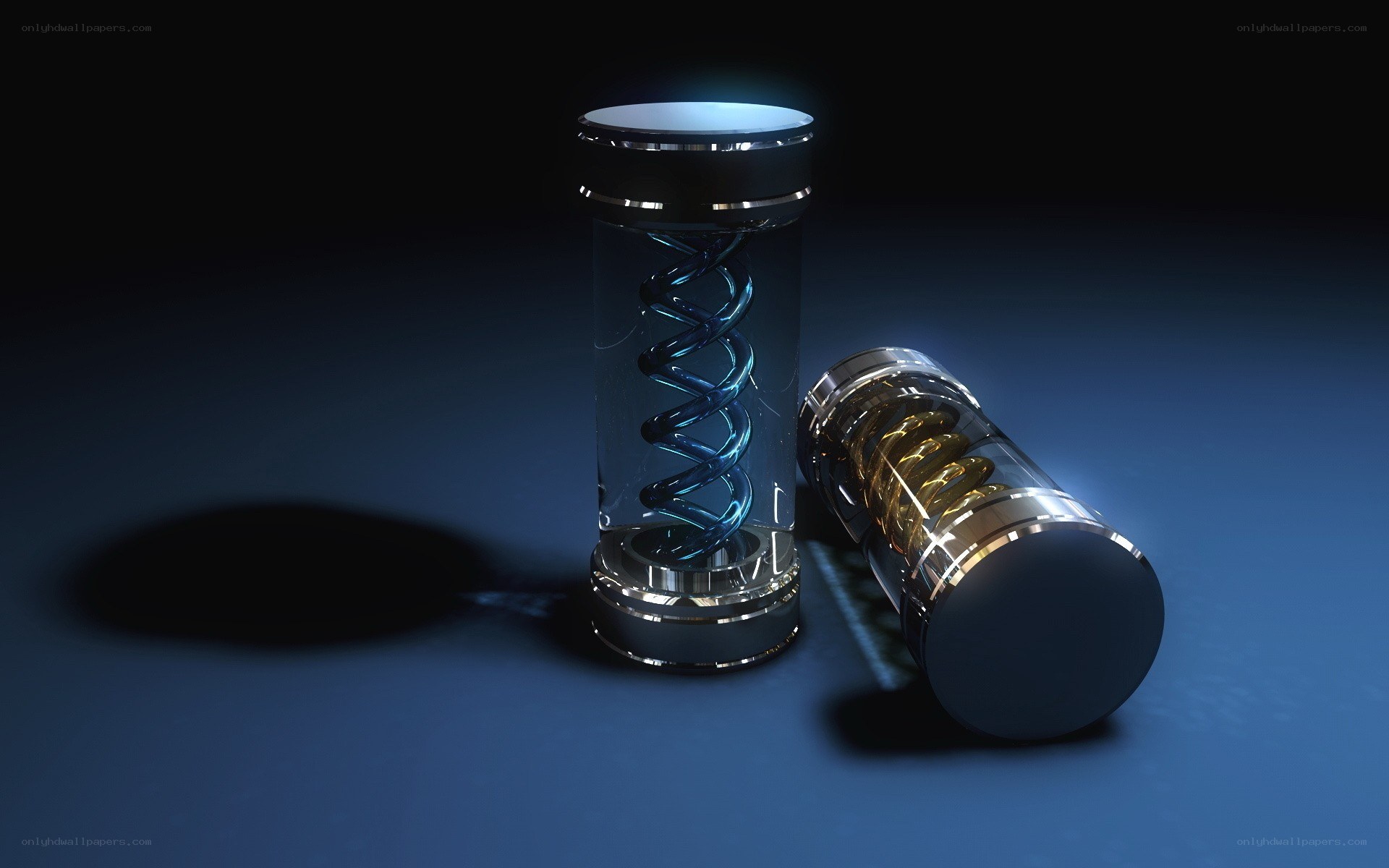 Futuristic DNA containers