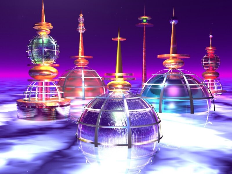 Futuristic Domed Structures