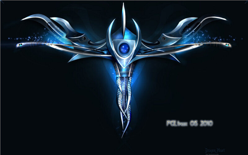 futuristic dragon emblem