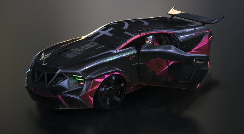 Futuristic Drift Car