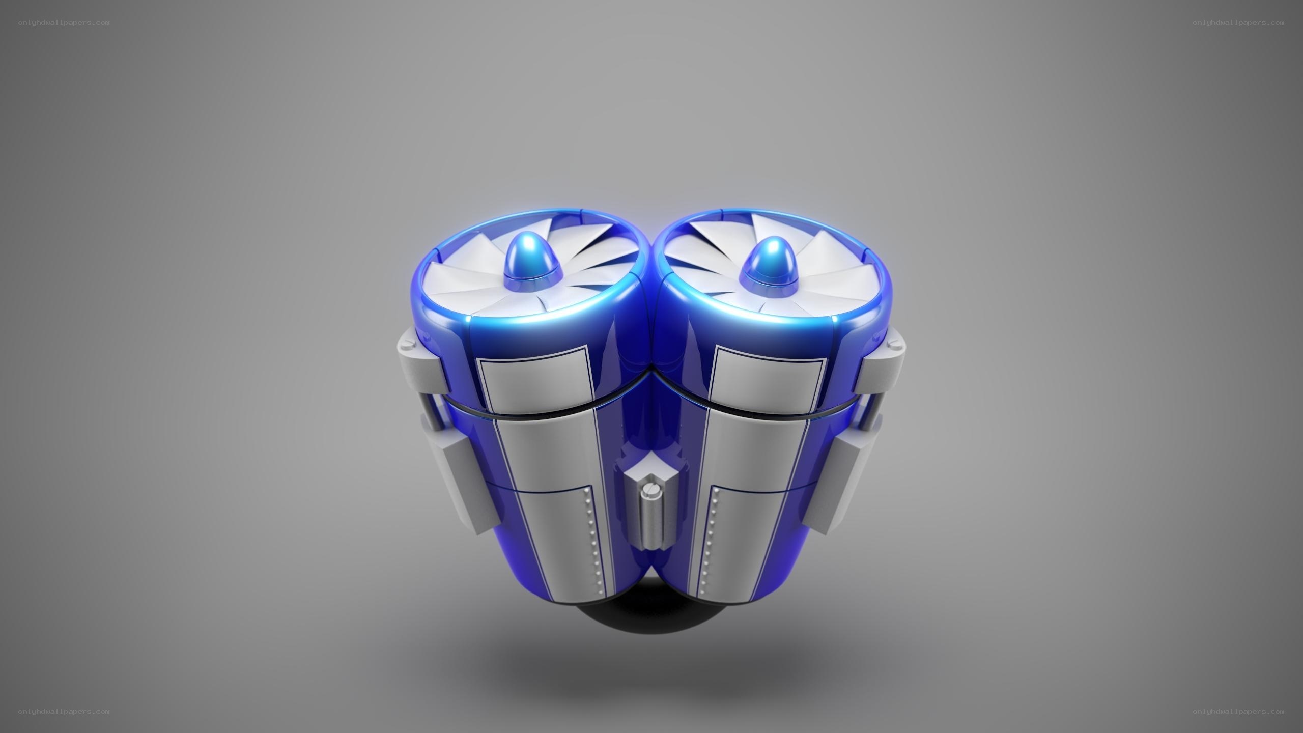 futuristic dual thruster engine