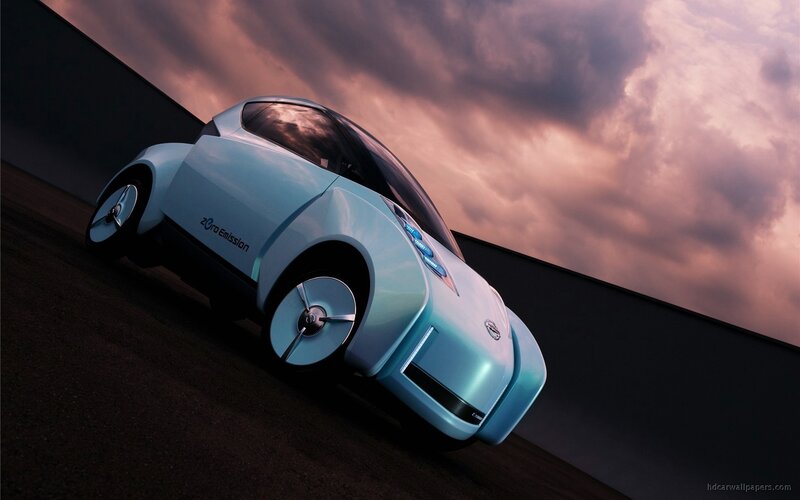 futuristic electric car concept