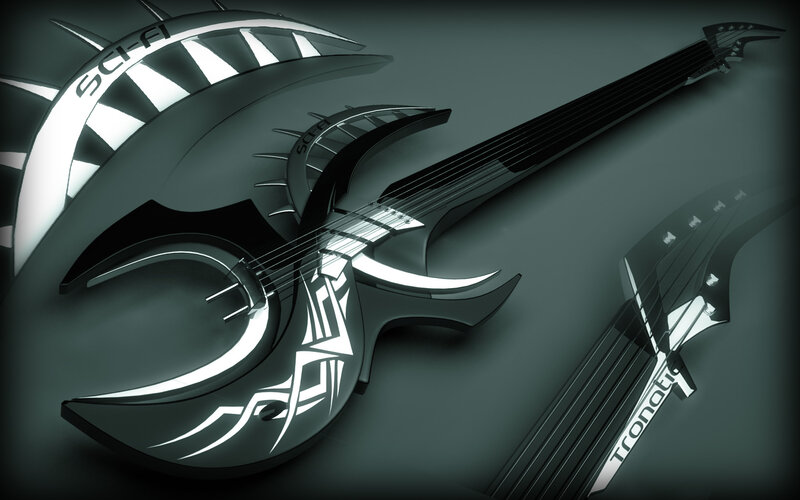 Futuristic Electric Guitar