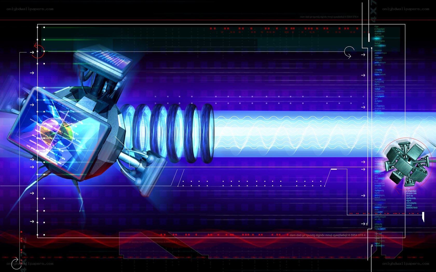 futuristic energy beam device