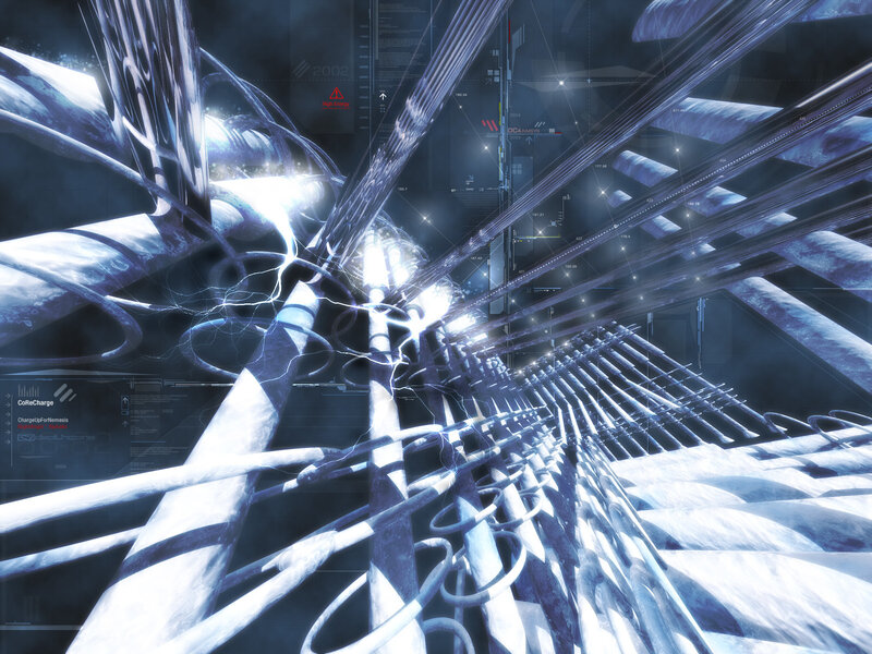 Futuristic Energy Core — Blue, Dramatic