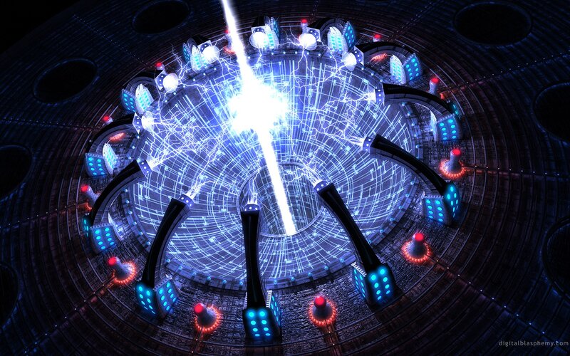Futuristic Energy Core — Blue