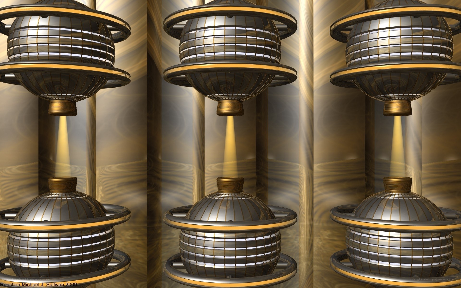 Futuristic energy spheres