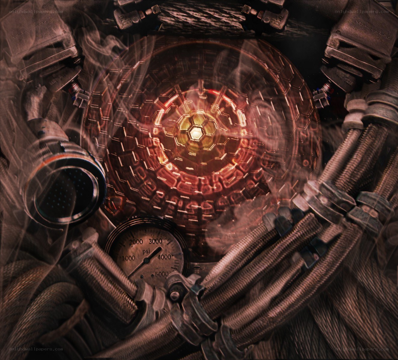 futuristic engine core