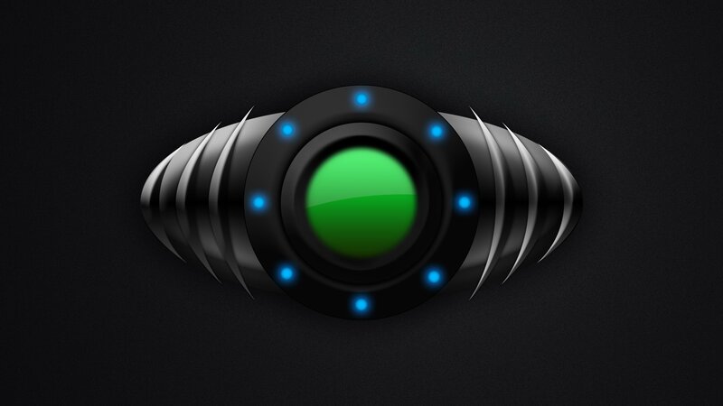 futuristic eye logo