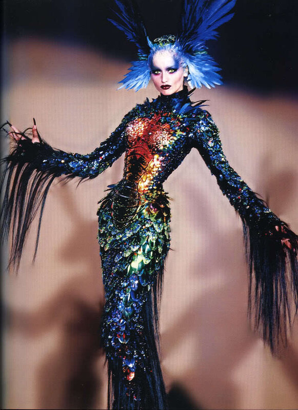futuristic fashion model