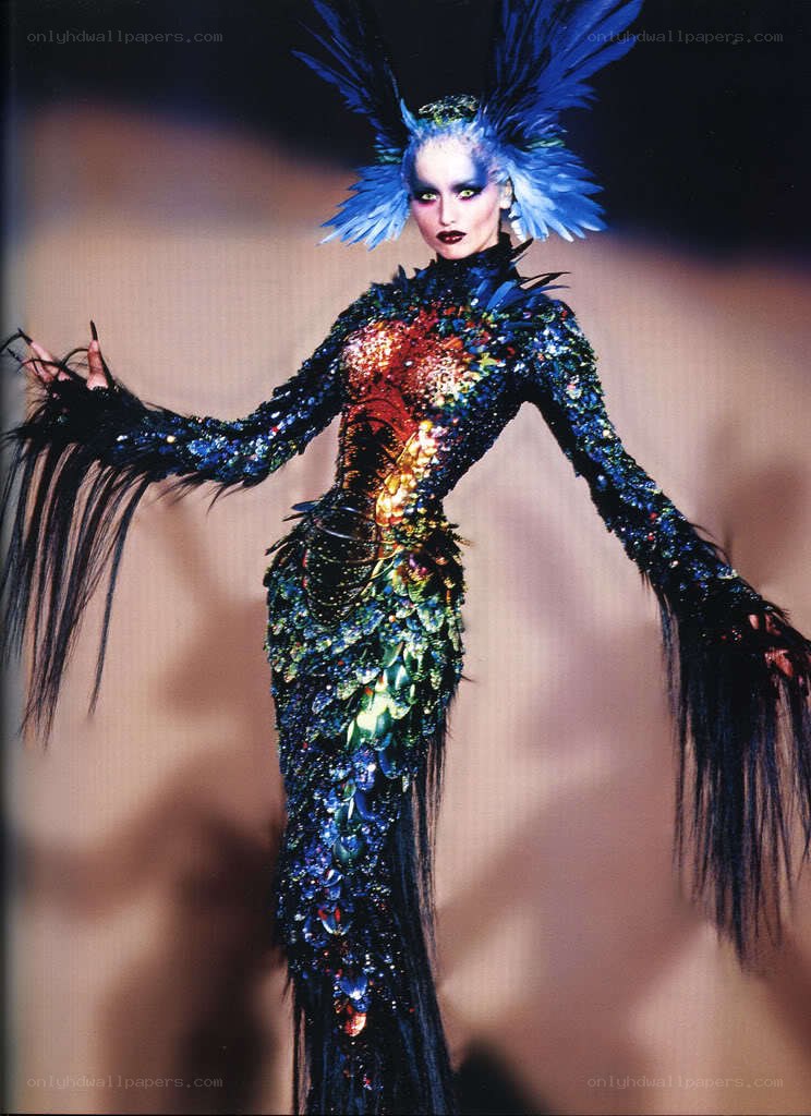 futuristic fashion model