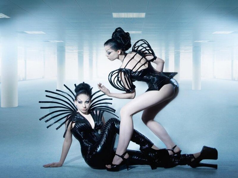 futuristic fashion photoshoot