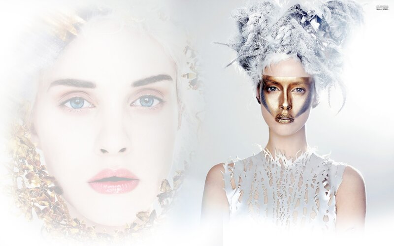futuristic fashion portrait