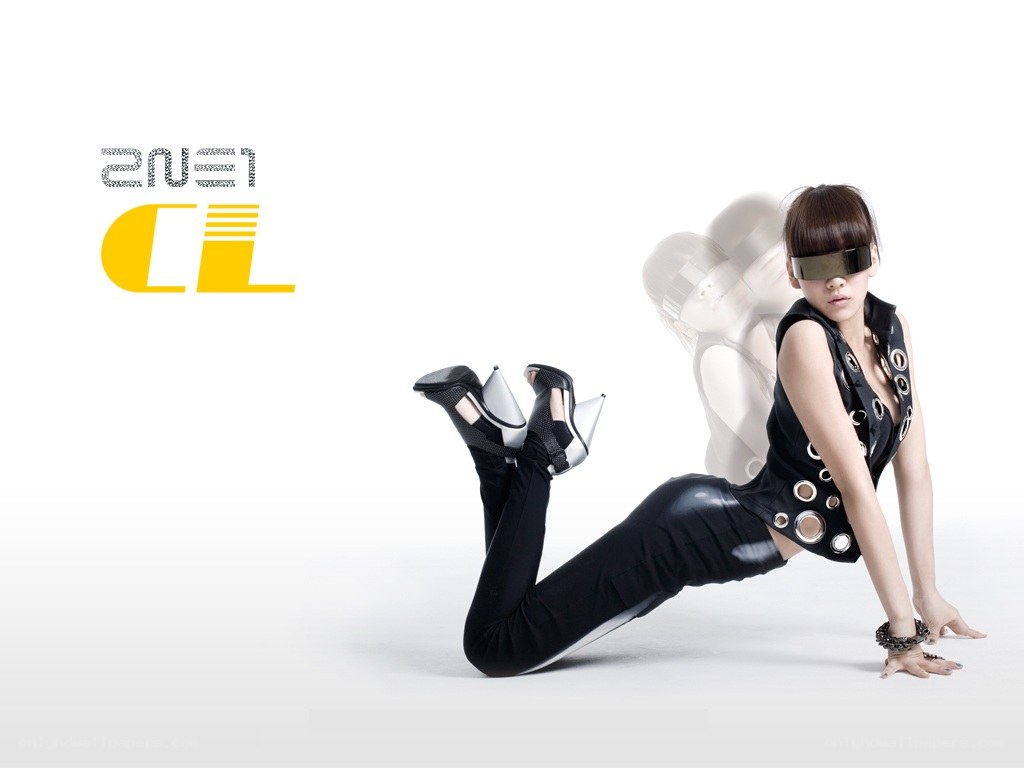 futuristic fashion pose