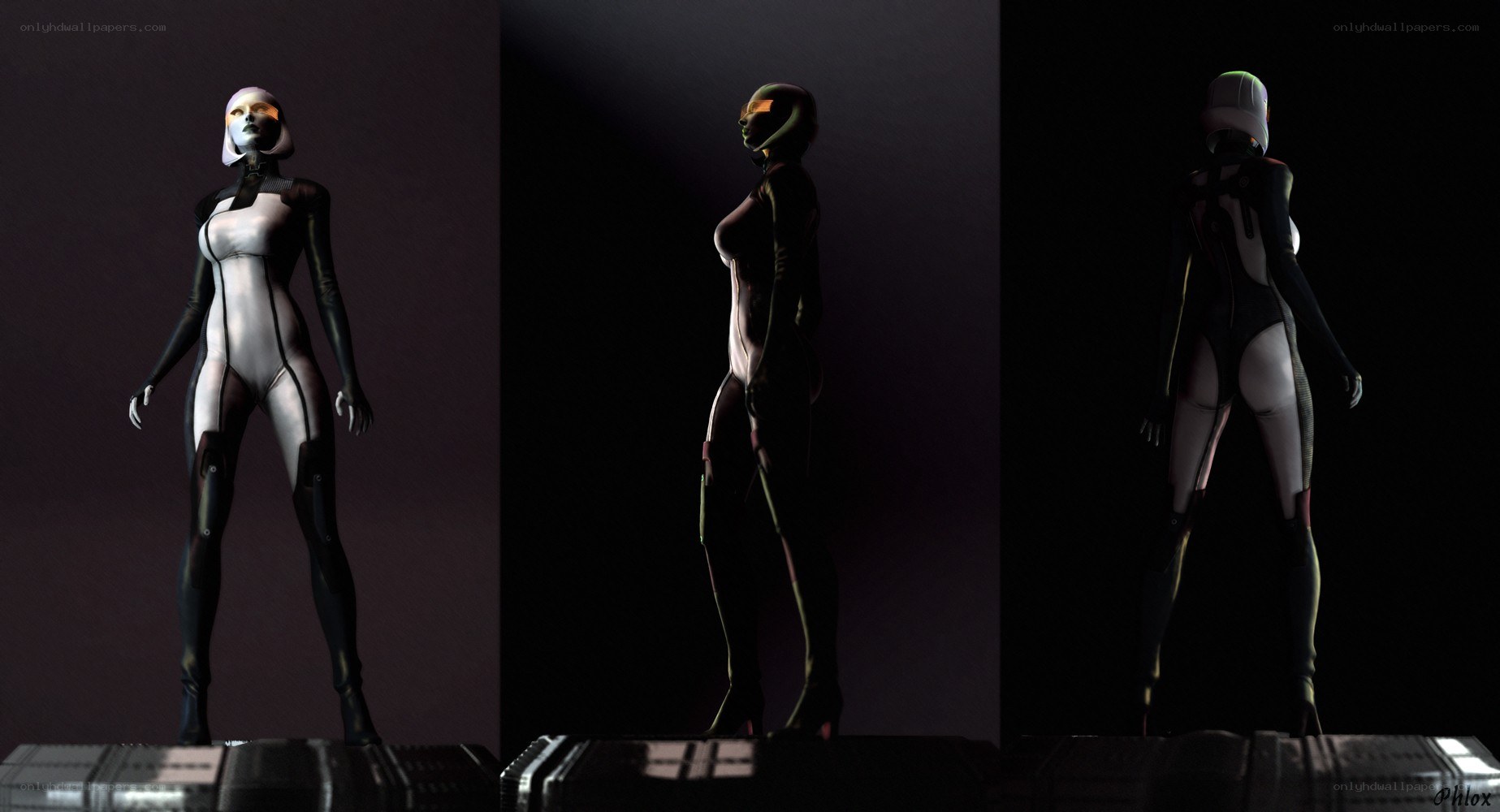 futuristic female character design