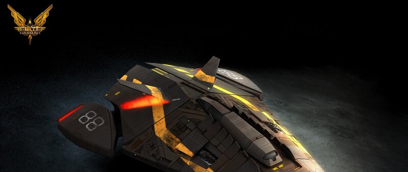 Futuristic Fighter Jet — Black, Dramatic