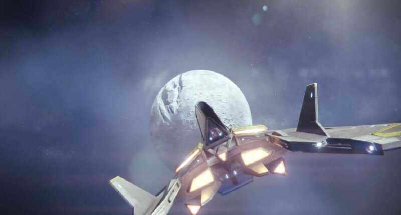 Futuristic Fighter Jet — Gray, Dramatic