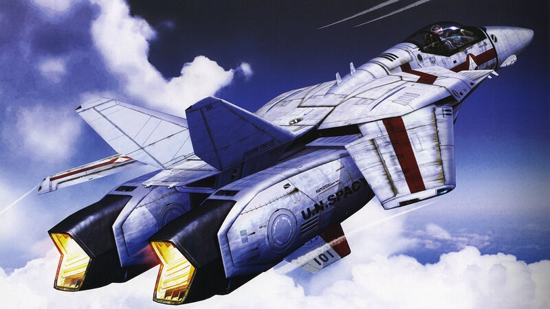 futuristic fighter jet in flight