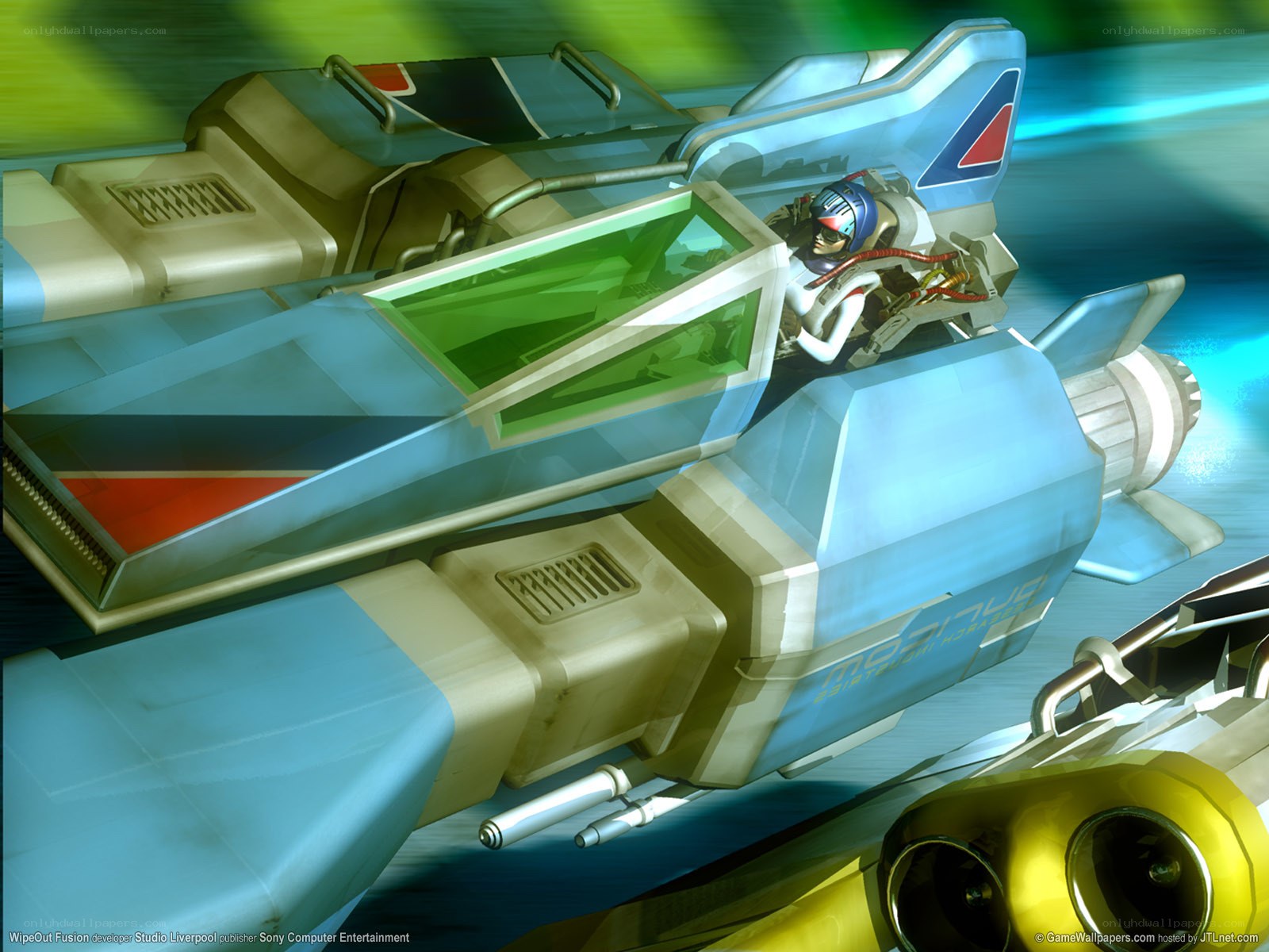 futuristic fighter jet in flight