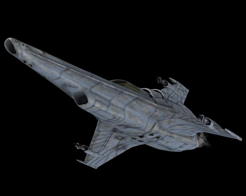 futuristic fighter spacecraft