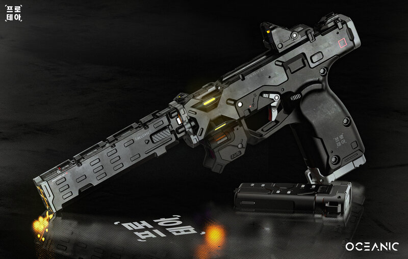 Futuristic Firearm — Black