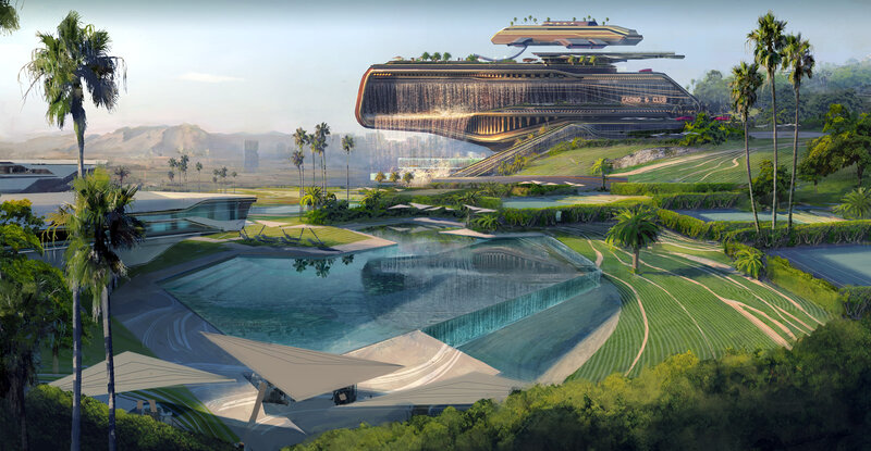 Futuristic Floating Casino