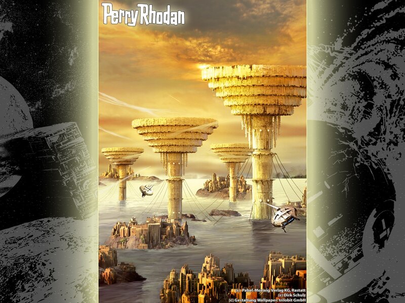 Futuristic Floating Cities — Gold