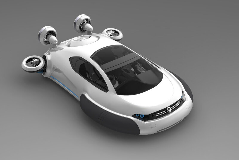 Futuristic Flying Car