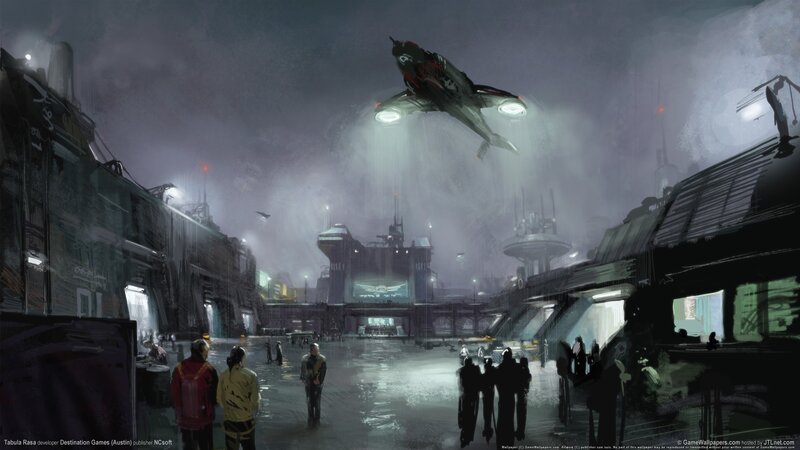 Futuristic Flying Vehicle — Gray